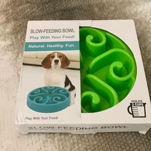 NIB Pet slow feeder bowl